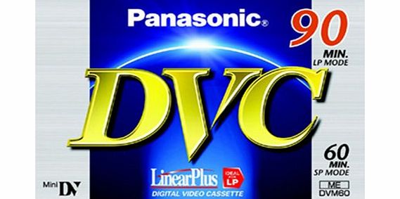 Panasonic Mini DV tape SP 60/LP 90 min [3 Pack]
